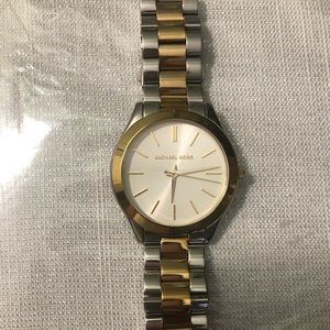 Michael Kors Slim Runway two tone Unisex Watch